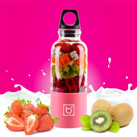 500ml Portable Juicer Cup USB Rechargeable Electric Blender Mixer Bottle